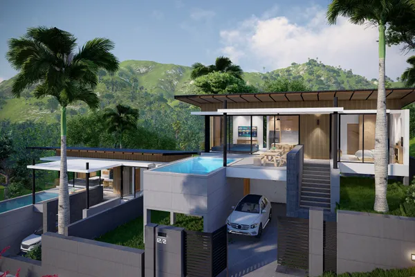 Modern 3 Bedroom Hillside Villas With Private Pool In Bo Phut